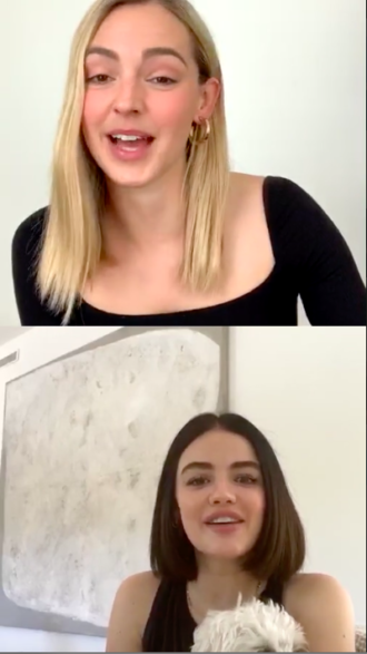 Katelyn Tarver and Lucy Hale Live