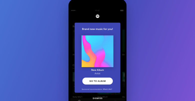 Spotify Marquee Sample Advertisement