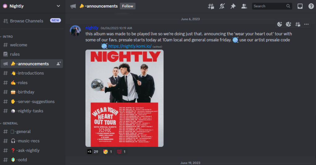 Nightly Discord