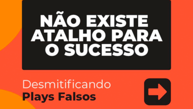 Não Existe Atalho Para o Sucesso. Conteúdo fala sobre a importância de não realizar a compra de Plays Falsos